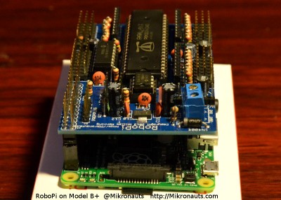 RoboPi on Raspberry Pi Model B +