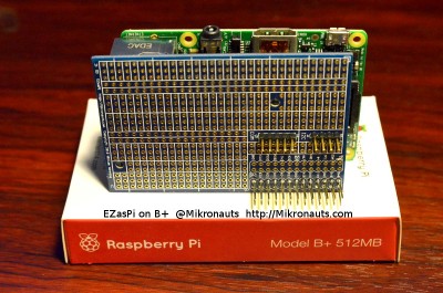 Raspberry Pi Model B+ with EZasPi