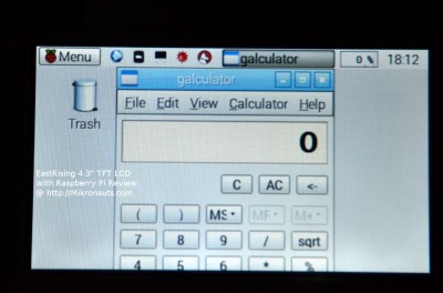 EastRising 4.3" TFT LCD  with Raspberry Pi Review @ https://Mikronauts.com