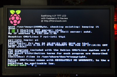 EastRising 4.3" TFT LCD  with Raspberry Pi Review @ https://Mikronauts.com