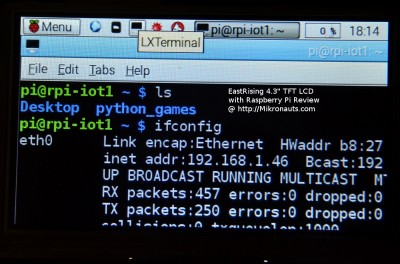 EastRising 4.3" TFT LCD  with Raspberry Pi Review @ https://Mikronauts.com