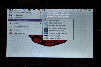 EastRising 4.3" TFT LCD  with Raspberry Pi Review @ https://Mikronauts.com