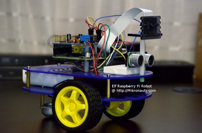 Elf Raspberry Pi Robot @ https://Mikronauts.com