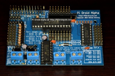Pi Droid Alpha @ https://Mikronauts.com