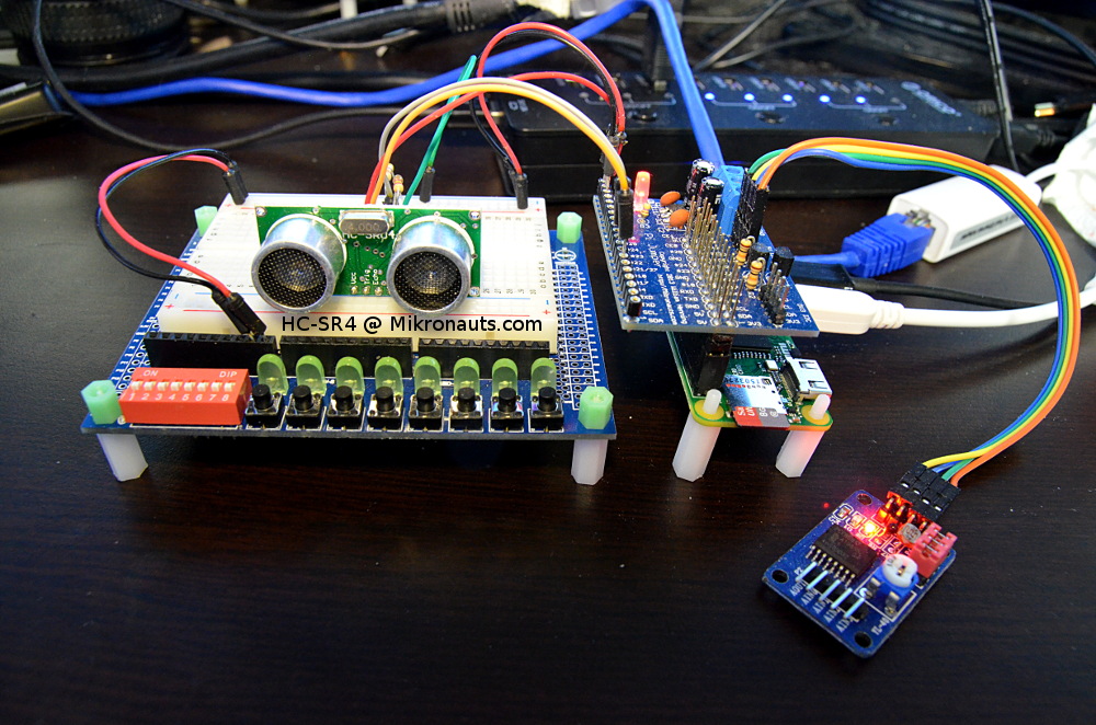 Raspberry Pi and HC-SR04 distance sensor interfacing with C and Python